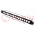 Patch panel; mounting adapter; SLIM; RACK; screw; 29mm; 19"