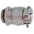 Cable gland; with earthing; M12; IP68; brass; Body plating: nickel
