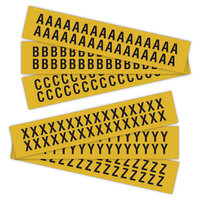 Selbstklebende Buchstaben auf Karte A-Z, 2,20 cm x 5,70 cm