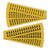 Selbstklebende Ziffern und Buchstaben 16,0 mm, gelb/schwarz,1,4x1,9 cm Version: D - Buchstabe D