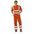 Warnschutzbekleidung Bundhose uni, Farbe: orange, Gr. 24-29, 42-64, 90-110 Version: 29 - Größe 29