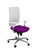 Silla Ossa blanca similpiel morado