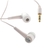 In-Ear Stereo Kopfhörer - 3,5mm Klinke - ohne Mikrofon+Rufannahme - Kabellänge: 1,2 m - Weiß/ Silber