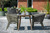 Tisch Avola; 140x80x75 cm (LxBxH); Platte hellgrau, Gestell braun; rechteckig