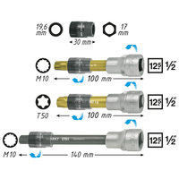 Keil(rippen)riemenscheibe-Werkzeug 4641/4 - Vierkant hohl 12,5 mm (1/2 Zoll) -