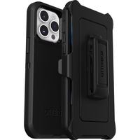 OtterBox Funda para iPhone 14 Pro Defender, resistente a golpes y caídas, Ultra-Rugerizada, Protectora, Testada 4x con estándares Militares anticaídas, Negro, sin pack Retail