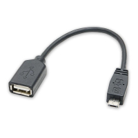 SYBA CL-CAB20125 câble USB 0,03 m USB A Micro-USB B Noir