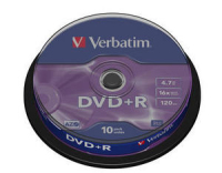 Verbatim DVD+R Matt Silver 4,7 GB 10 dB