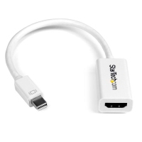 StarTech.com Conversor de Vídeo Mini DisplayPort a HDMI con Audio – Adaptador Activo MDP 1.2 para MacBook Pro – 4K @ 30Hz - Blanco