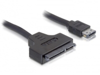 DeLOCK SATA cable, 0.5m SATA kábel 0,5 M eSATAp Fekete