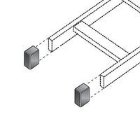 Black Box RM661 Rack Zubehör Panel-Bausatz