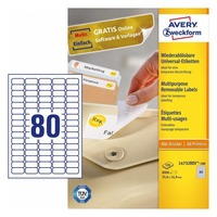 Avery L4732REV-100 étiquette à imprimer Blanc Imprimante d'étiquette adhésive