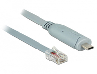 DeLOCK 89893 seriële kabel Grijs 1 m USB 2.0 Type-C RJ45