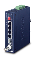 PLANET IP30 Industrial Gigabit Ethern Émetteur et récepteur réseau Bleu