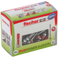Fischer 535462 schroefanker & muurplug 50 stuk(s) 25 mm