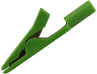 Hirschmann 930317804 vezeték csatlakozó Mini alligator clip Zöld