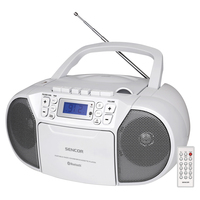 Sencor SPT 3907 W hordozható sztereó rendszer Digitális 4 W FM Fehér MP3-lejátszás