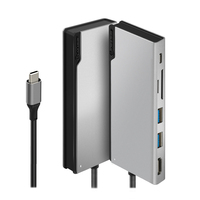 ALOGIC Ultra USB-C Dock UNI - 2 x USB-A (USB 3.0); 1 x USB-C (Data/PD 100W); 1 x SD Card Slot; 1x Micro SD Card Slot; 1 x HDMI 4K @30Hz - Space Grey