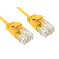 Cables Direct ERSLIM-101Y networking cable Yellow 1 m Cat6 U/UTP (UTP)