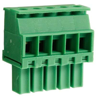 Camdenboss CTBP92VD/5R terminal block 5 Green