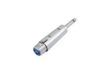 Omnitronic 30226400 tussenstuk voor kabels 3-pin XLR 6,3 mm Zilver