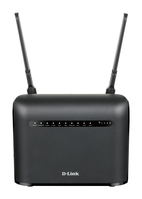 D-Link AC1200 vezetéknélküli router Gigabit Ethernet Kétsávos (2,4 GHz / 5 GHz) 4G Fekete