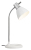Brilliant Jan lampe de table E27 Argent, Blanc