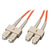 Tripp Lite N506-15M InfiniBand/fibre optic cable 2x SC OFNR Narancssárga