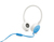 HP H2800 Headset Vezetékes Fejpánt Hívás/zene Kék, Fehér