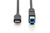Digitus AK-300149-010-S USB kábel 1 M USB 2.0 USB C USB B Fekete