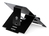 R-Go Tools Laptopstandaard R-Go Riser Flexible, ergonomisch, verstelbare inklapbare laptopverhoger, Hylite aluminium, zwart