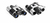 TrendGeek TG-125 binocular Black, Silver