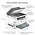 HP LaserJet MFP M234sdw Drucker, Schwarzweiß, Drucker für Kleine Büros, Drucken, Kopieren, Scannen, beidseitiger Druck; Scannen an E-Mail; Scannen an PDF