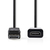 Nedis CCGB37150BK02 video átalakító kábel 0,2 M DisplayPort HDMI A-típus (Standard) Fekete