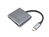 Equip 133484 base para portátil y replicador de puertos USB 3.2 Gen 1 (3.1 Gen 1) Type-C Plata