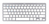 Trust 24653 Tastatur Bluetooth QWERTZ Deutsch Silber, Weiß