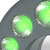 Detail - LED-Ringlicht RL12-24V, 50 mm - 800 mm (optimal ca. 140 mm), grün (528 nm)
