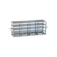 Rack para congeladores verticales de acero inox para 2 x 4 cajas de altura 125mm