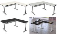 kerkmann Table de bureau assis-debout Move 4 Premium, blanc (71401236)