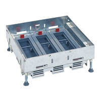 Support boîte de sol affleurante horizontale 24 modules (PW28664)