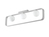 LED Deckenleuchte 3 flammig Metall Weiß & Opal Glaskugeln, 80cm breit