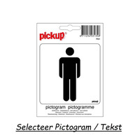 Pickup Pictogram 10x10cm Eenrichtingsverkeer