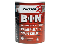 B.I.N® Primer, Sealer & Stain Killer Paint White 1 litre