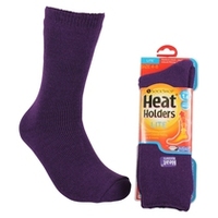 Heat Holders Ladies Thermal Socks Purple - Size 4 to 8