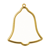 Frame: Plastic: Bell Shaped: 8 x 9cm: Gold