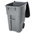 Rubbermaid BRUTE Rollout Container - 190 Litre - Grey with Black Lid