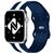 NALIA A Righe Silicone Cinturino Smart Watch compatible con Apple Watch Bracciale Ultra/SE Series 8/7/6/5/4/3/2/1, 38mm 40mm 41mm, per iWatch Orologio per Donna e Uomo Blu Bianco