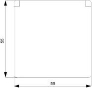 DELTA i-system softschwarz SCHUKO mit Klappdeckel,Kinderschutz 55x55mm 10/16...,