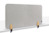 Legamaster ELEMENTS Akustik-Tischtrennwand 60x120cm grau mit Tischklammern