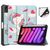 Cover for iPad Mini 6 2021 for iPad Mini 6 (2021) Tri-fold Caster TPU Cover Built-in S Pen Holder with Auto Wake Function - DJS Tablet-Hüllen